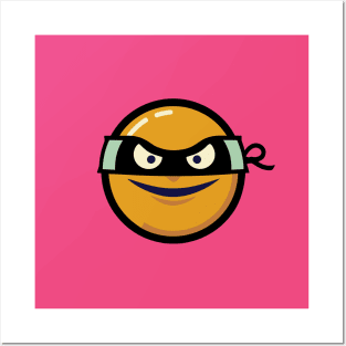 Ninja emoticon Posters and Art